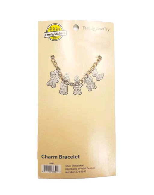 Family Stickers Charm Bracelet