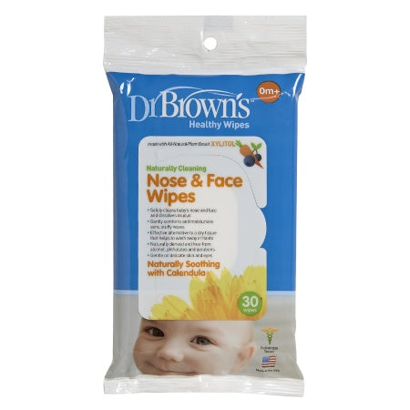 Dr Brown's Nose and Face Wipe 30pk(EXP 2026-04)