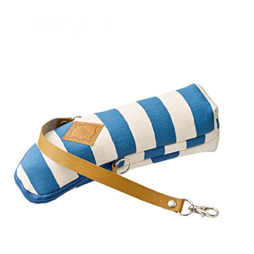 Betta Insulation Pouch Denim Blue (Stripes & Dots)