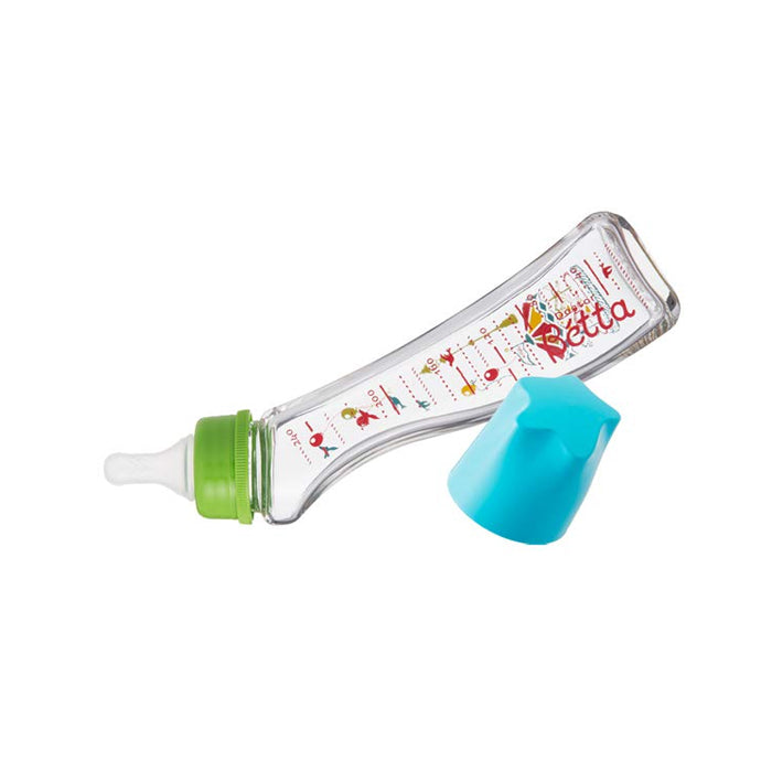 Betta Baby Brain Glass Bottle Carrousel Narrow Neck 280ml - Blue