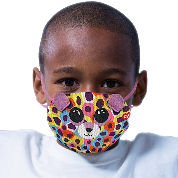 TY Beanie Bee Mask - Giselle Spotted Leopard