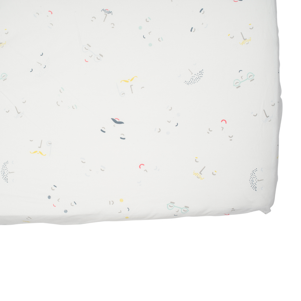 Pehr Crib Sheet Peek-A-Boo Face Boy PABFCS02