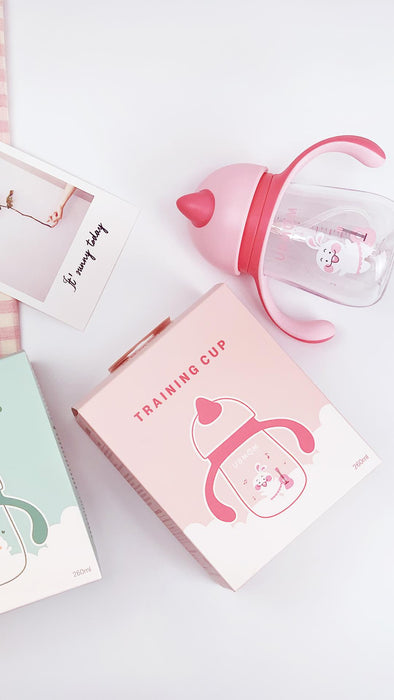 Ubmom Cony Tritan Straw Cup - Pink 260ml