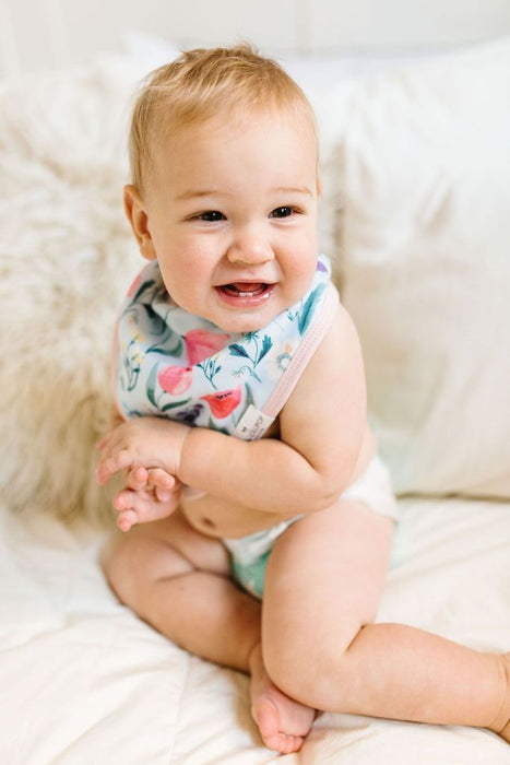 Loulou Lollipop Bandana Bib Set - Bluebell