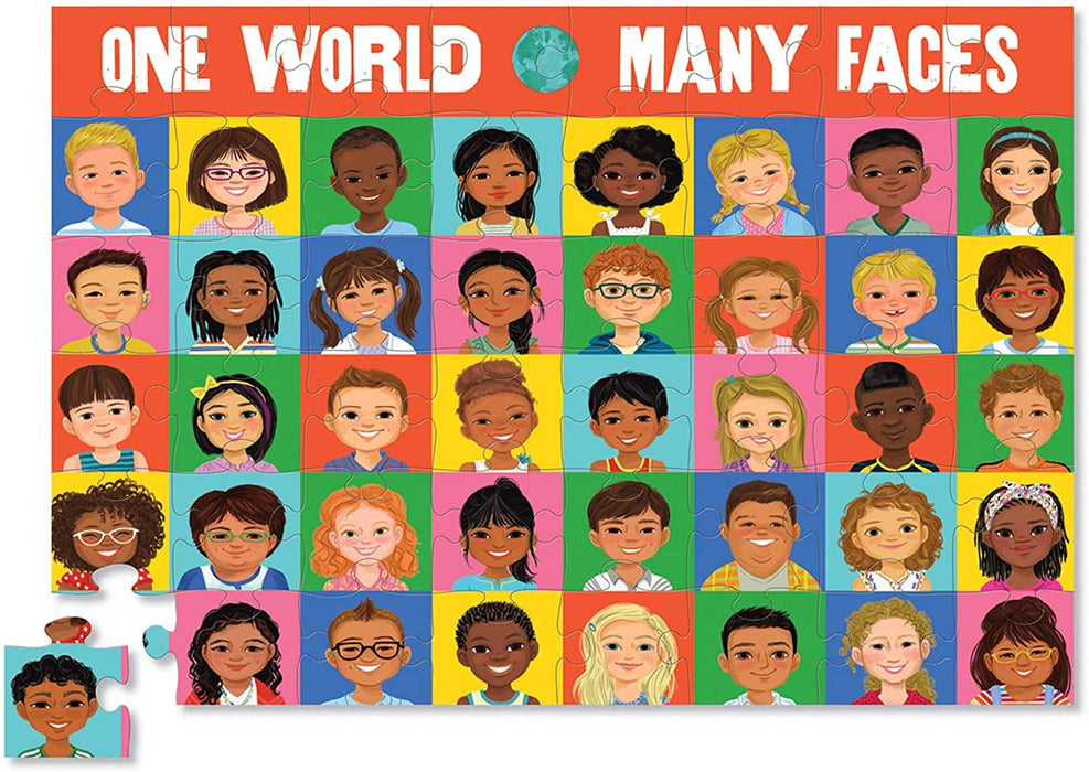 Crocodile Creek Memory Game & Puzzles One World, Many Faces 77523