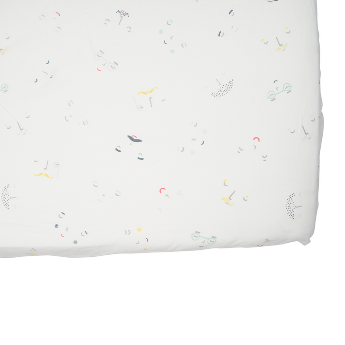 Pehr Crib Sheet Peek-A-Boo Face Boy PABFCS02