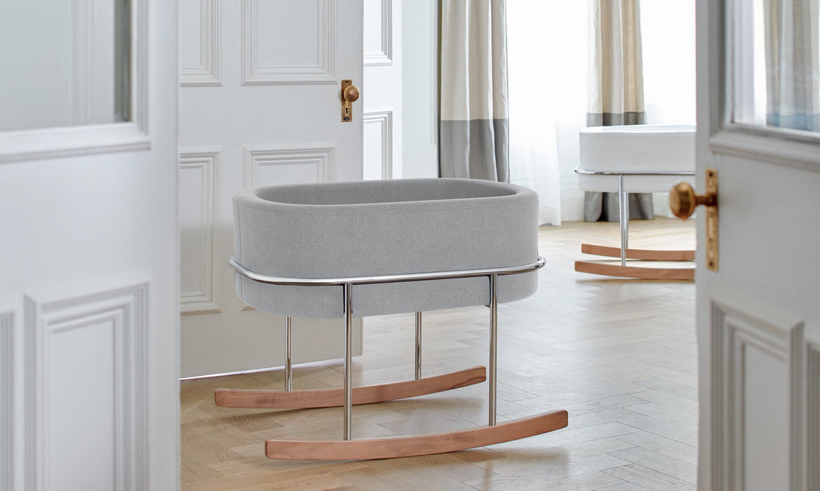 Monte Rockwell Bassinet - Chrome (QUICK SHIP EDITION - LEAD TIME USUALLY IN 2 WEEKS)