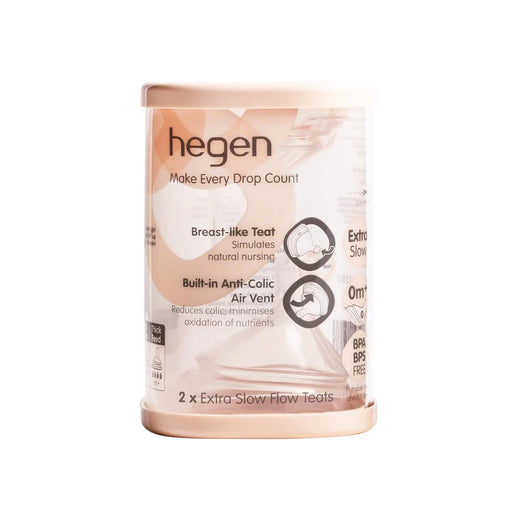 Hegen Teat Pack of 2 Extra Slow