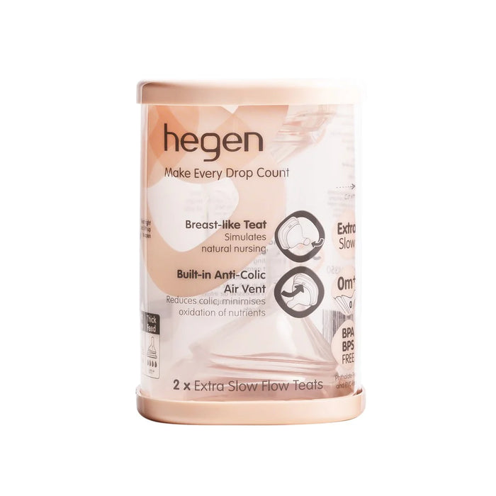 Hegen Teat Pack of 2 Extra Slow
