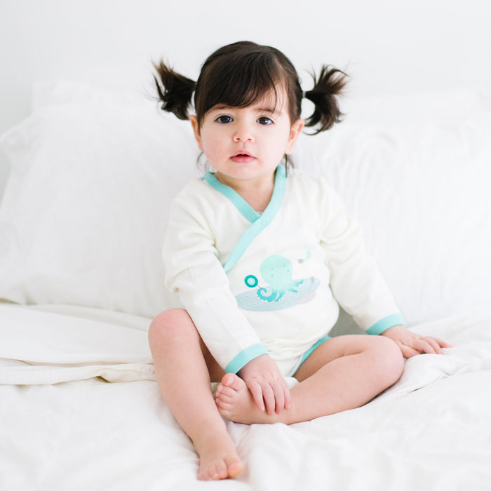 Babysoy Kimono Body Suit - Octopus