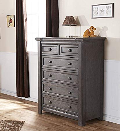 Pali Cristallo 5 Drawer Dresser (Granite)