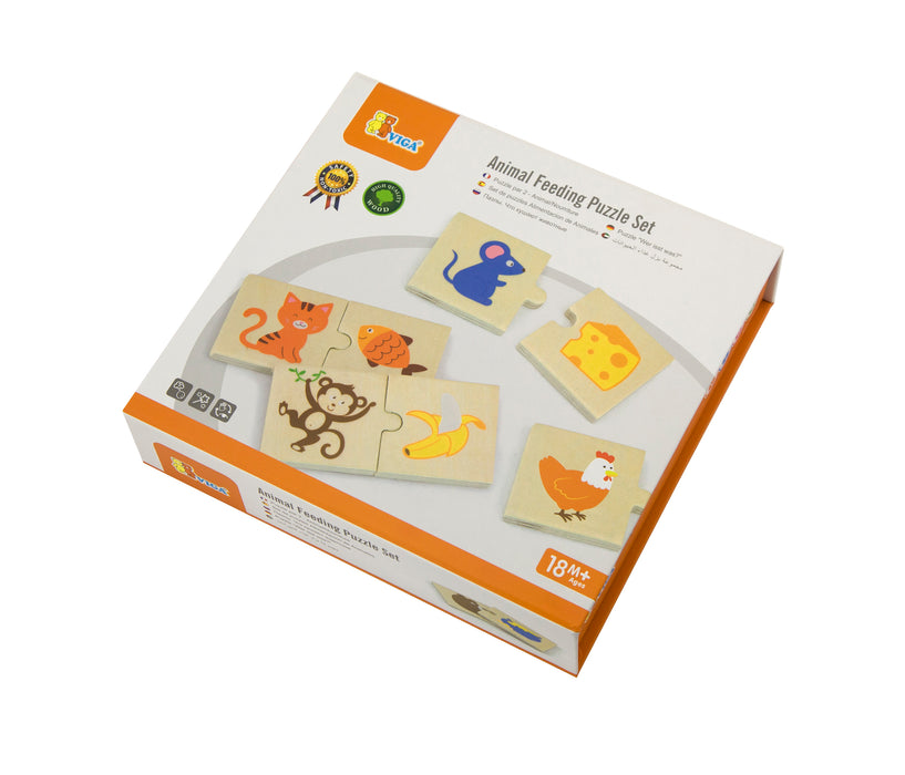 Viga Puzzle Set - Animal Feeding 51607