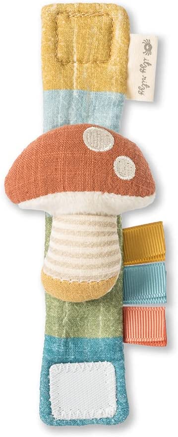 Itzy Bitzy Wearable Wrist Rattle - Mushroom