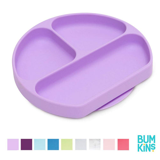 Bumkins Silicone Grip Dish - Lavender