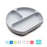 Bumkins Silicone Grip Dish Grey