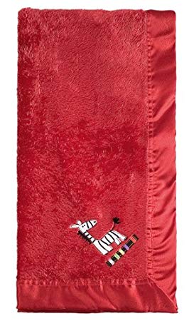 Kushies Zebra Blanket Red