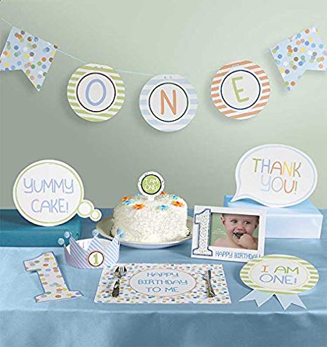 C.R.Gibson Carter's First Birthday Boy Photo Kit Frame