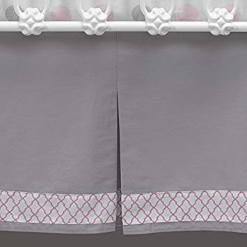 Lambs & Ivy Dust Ruffle Bunny Gray Pleated