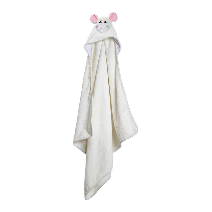 Zoocchini Baby Hooded Towel Lola the Lamb