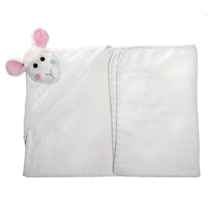 Zoocchini Baby Hooded Towel Lola the Lamb