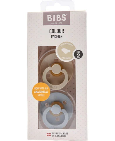 BIBS Anatomical Pacifier Vanilla/Cloud 0-6m