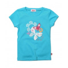 Zutano Dreamy Screen Cap Sleeve Tee - Pool MT380