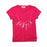 Zutano Feathers Screen Cap Sleeve Tee - Fuchsia