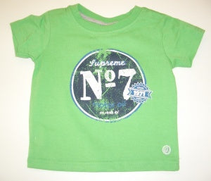 Gagou Tagou Crew Neck Short Sleeve Tee - Poison Green