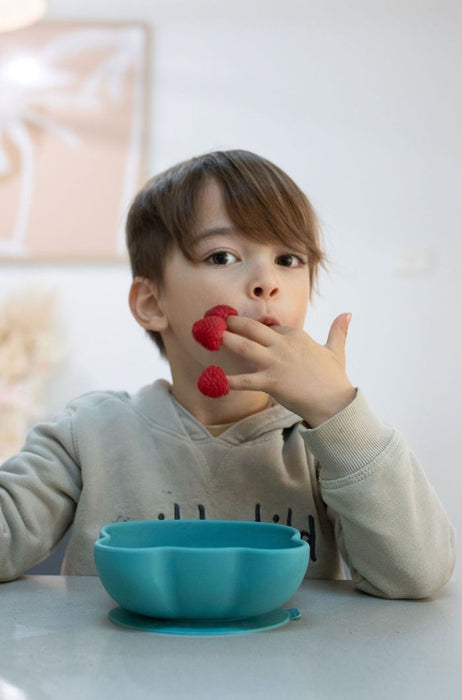 We Might Be Tiny Bear Stickie Bowl With Lid - Blue Dusk TISB04