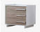 Natart Tulip Urban Convertible Crib and 3 Drawer Dresser XL - White/Sand - MARKHAM STORE PICKUP ONLY
