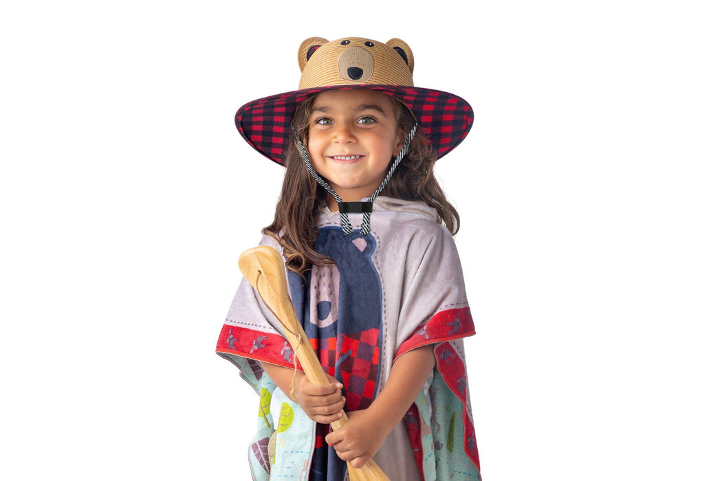 Flapjacks Kids Straw Hat - Bear