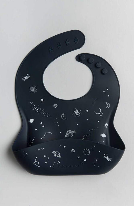 Loulou Lollipop Sillicone Bib - Space