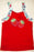 CR KIDS Ruched Sleeve Strawberry Tank Top - Red