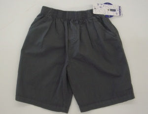 CR SPORTS Boys Woven Pull On Shorts Stone Grey