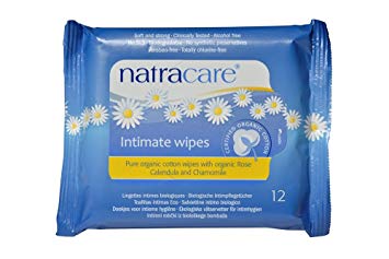Natracare Organic Cotton Intimate Wipes (12 Wipes) 540220