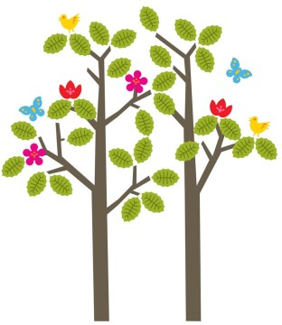 Wall Candy Arts Seasons Tree Wall Decals
