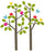 Wall Candy Arts Seasons Tree Wall Decals