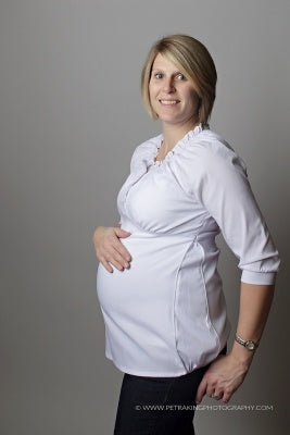 Sofi Co Ruched Collar Blouse - White