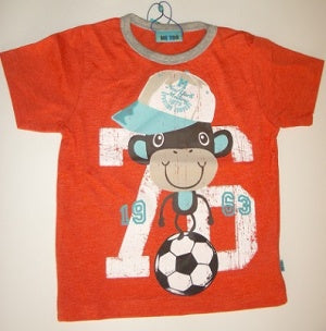 ME TOO Lyn Mini SS Top - Fiery Coral