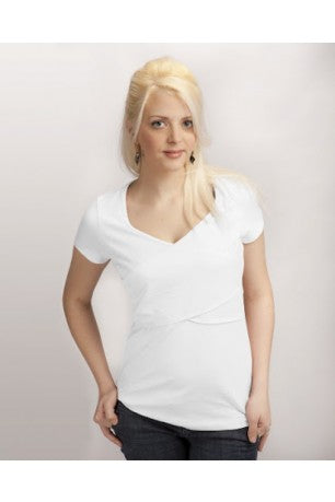 Momzelle Nursing T-Shirt White