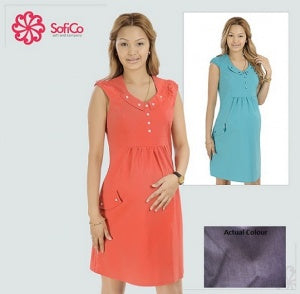 Sofi Co Short Sleeve Jean Dress - Black