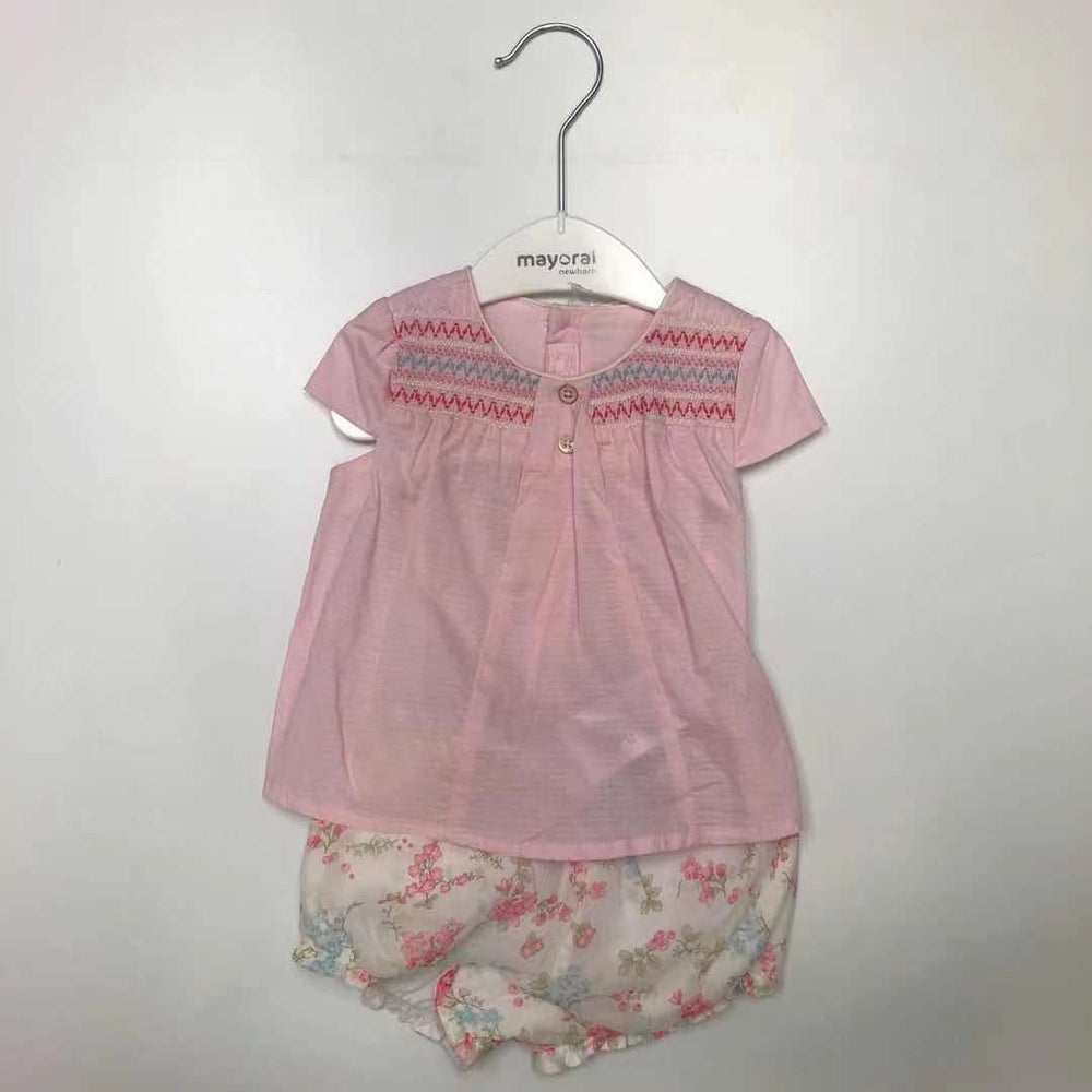 Mayoral Bloomer Set Baby Rose 4-6m