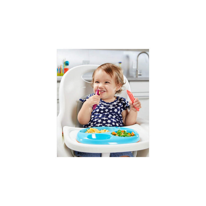 Boon Jab fork and spoon set - pink/purple