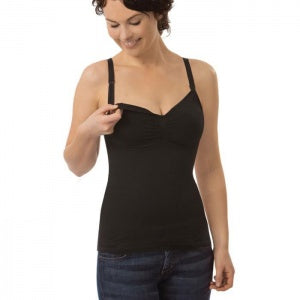 Carrywell Seamless Nursing Control Cami - Black