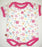 Minibamba Floral Print Onesie - Pink/White