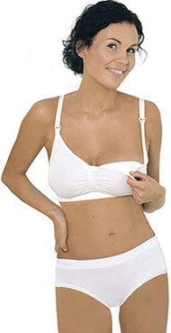 Carriwell Seamless Nursing Bra - White