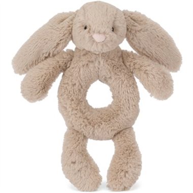 Jellycat Bashful Beige Bunny Ring Rattle