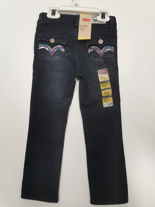 Levis Girl Straight Jean Jet Set Blue