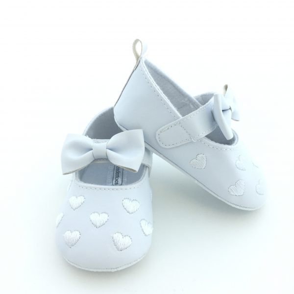 Tendertoes Prewalker White Hearts & Bow 6765