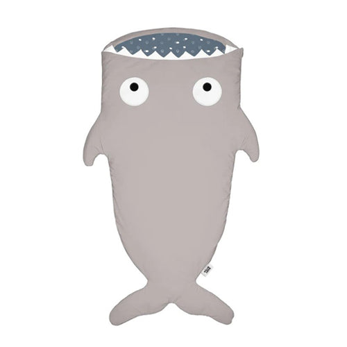 Baby Bites Kids Mid-session Sleeping Bag - Stone Grey & Blue Clouds